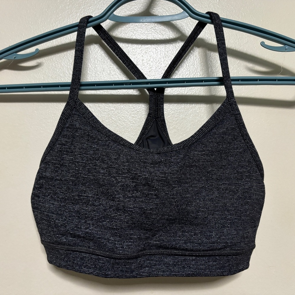 LULULEMON MICROSTRIPE FLOW Y BRA